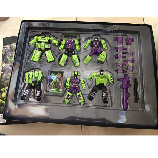 Transformation WEIJIANG Action Figure Toys Devastator 6in1 Robot Deformation Car Robot KO Small Proportion Gift Collectible