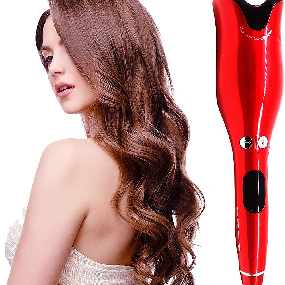 New 1 Inch Auto Hair Air Spin Curl Ceramic Rotating Electric Curlers Automatic Curling Iron for Types tool Rose Type