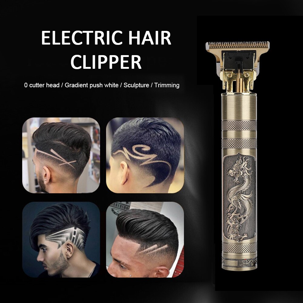 Hair Clippers USB Rechargeable Baldheaded Electric Trimmer Men Barber Cutting Machine Cordless Shaver Battery