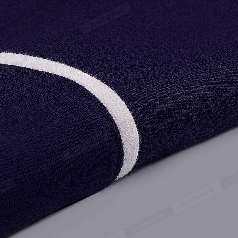 Nice-forever Autumn Women Fashion Contrast Color Patchwork Elegan Office Dresses Business Sheath Slim Dress B353