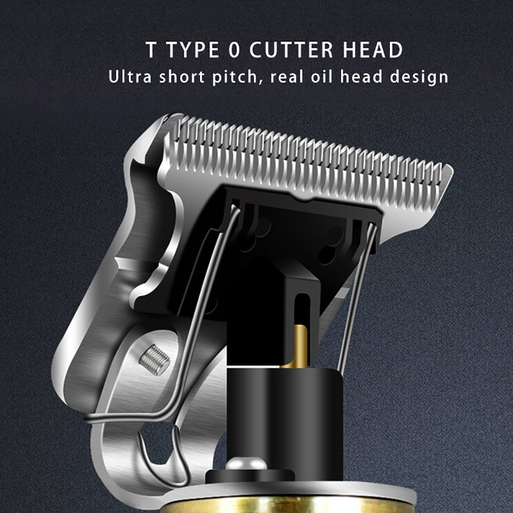 USB Rechargeable Hair Clippers Baldheaded Quality Electric Trimmer Men Barber Cutting Machine Cordless Shaver