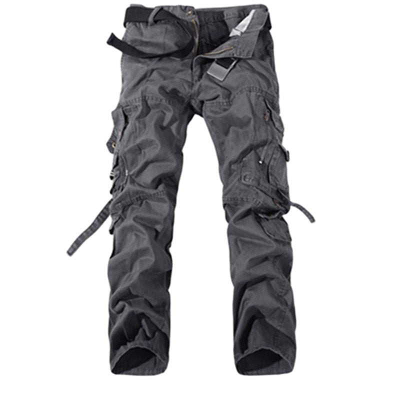 Mens Cargo Pants New Casual Combat Army Military Tactical Style Pocket Trousers Autumn Male Outdoor Climbing Overalls Straight
