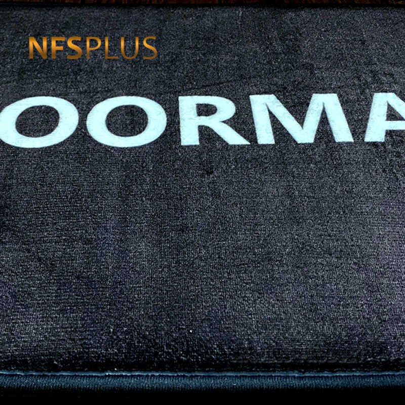 Custom Door Mat Home Decorative Doormat 40x60cm Black Flannel Fabric DOORMAT Printed Anti-Slip Indoor Floor Mat Carpet