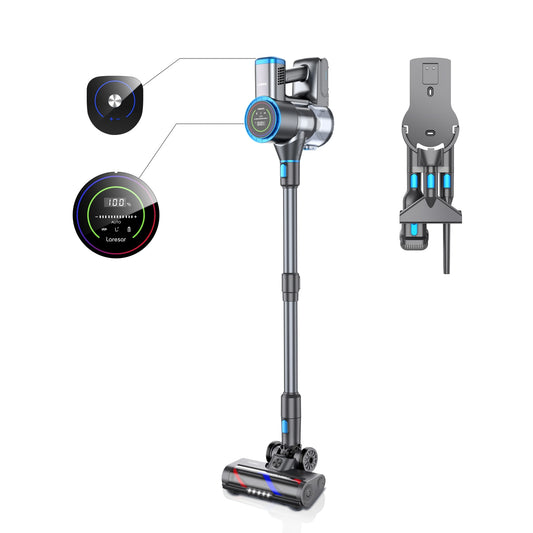 400W 33KPA Suction Power Handheld Wireless Cordless Vacuum Cleaner for Smart Double Display Home appliance 1L Dust Cup Elite 4