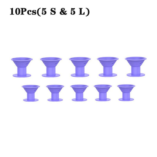 2/10/20pcs Soft Rubber Silicone Heatless Hair Curler Twist Hair Rollers Clips Don't Hurt Hair Curls Styling Tools DIY Girl Lady