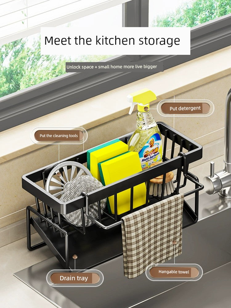 Rag Detergent Storage Fantastic Kitchen Rack