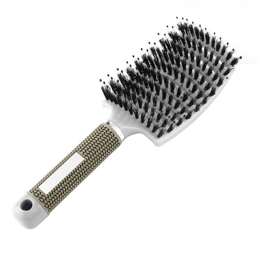 New Brush Hair Scalp Massage Comb Bristle&Nylon Mixing Boar Women Wet Straight Curly Detangle Salon Hairdressing Styling Tools
