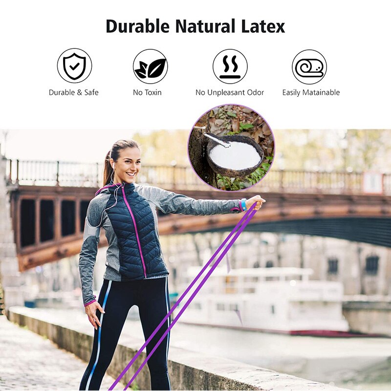 Pull Up Assist Bands Set 4pcs Resistance Bands For Fitness Workout Resistance Training Exercise Stretch Crossfit Yoga Home Gym