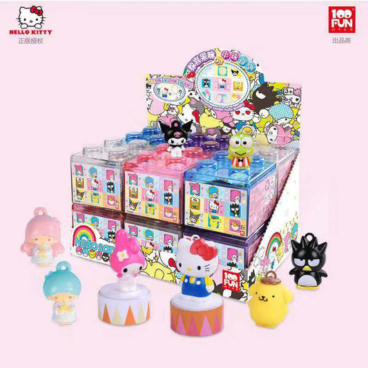 Sanrio Kwaii Cute Hello Kitty Blind Box Surprise Doll DIY Beaded Jewellery Children's Jewelry Christmas Gift Over The House Toys