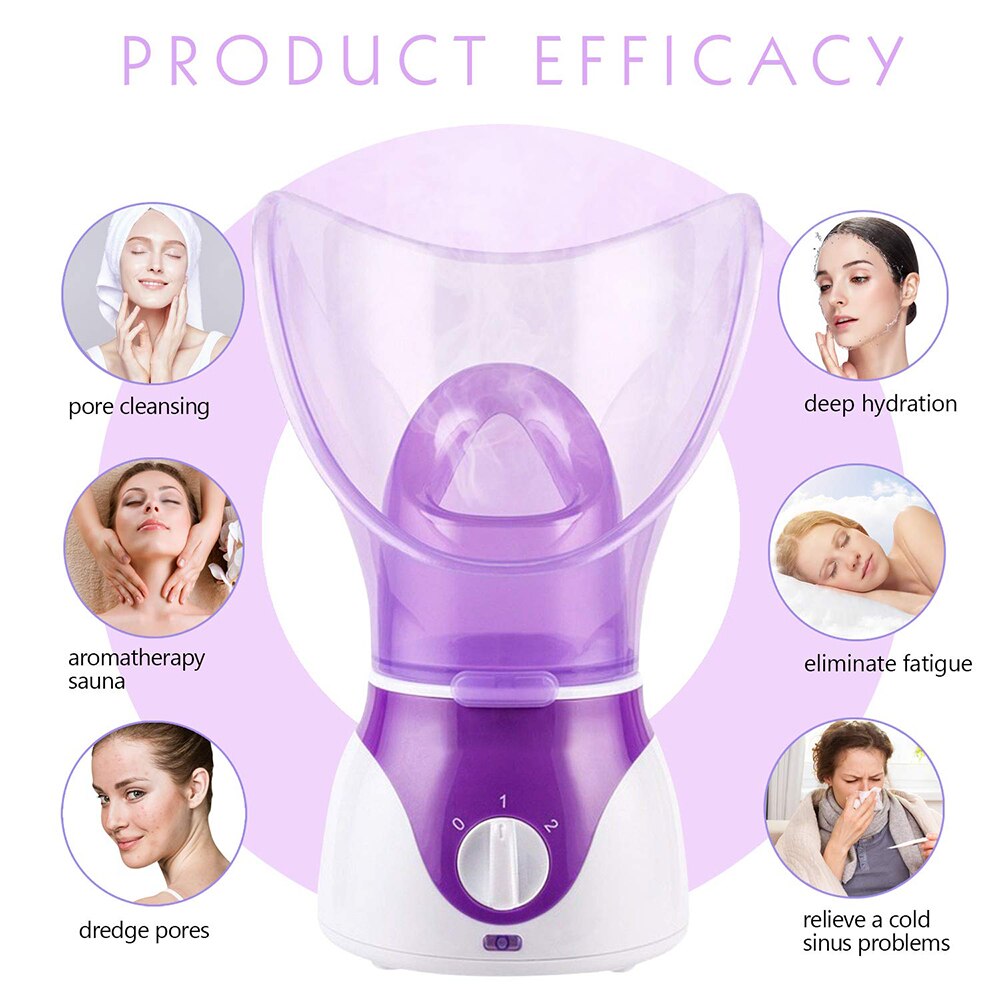 Face Steamer Mist Facial Sauna Pores and Extract Blackhead Rejuvenate Hydrate Your Skin for Youthful Deep Clean SPA at Home