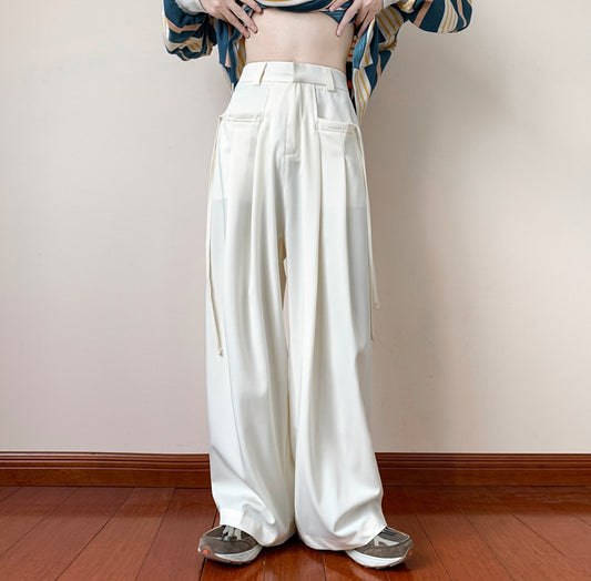 Hot Sale New Casual Wide Leg Pants High Quality Men's Fashion Loose Straight Pants Streetwear Hip-hop Mens Mopping Trousers