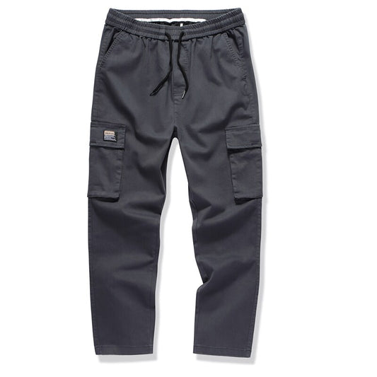 New Cargo Pants Men Jogger Casual Trousers Mens Multi-Pocket Cotton Sweatpants Streetwear Elastic Waist Full Length Pants Man