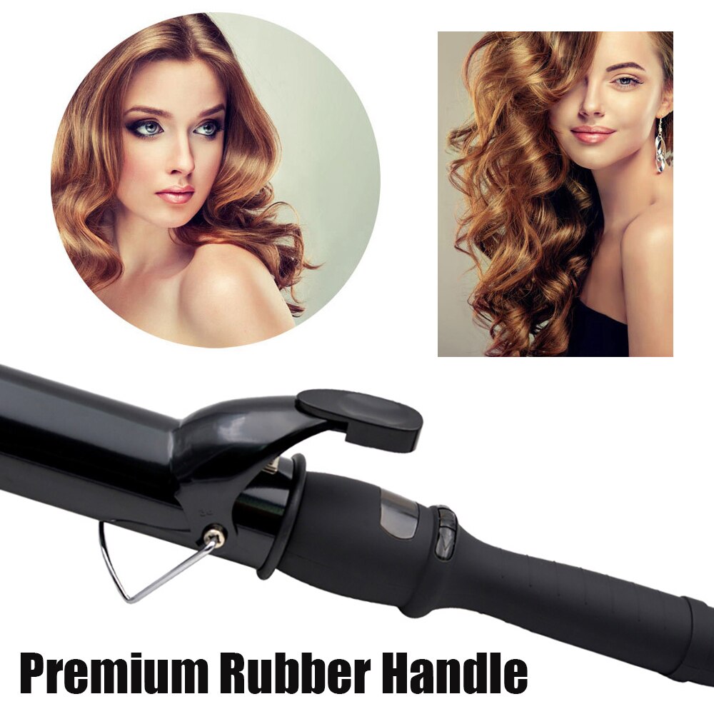 Curling Iron with Tourmaline Ceramic Coating Hair Curler Wand Anti-scalding Insulated Tip Salon Curly Waver Maker Styling Tools