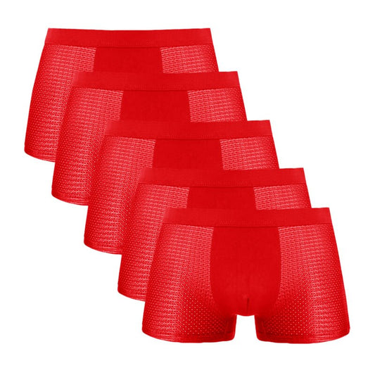 5PCS/Lot 8XL Mesh Hole Mens Underwear Boxers Men Boxer Underwear men Boxers for Men Underwear Boxer Shorts Men Boxers Men Pantis