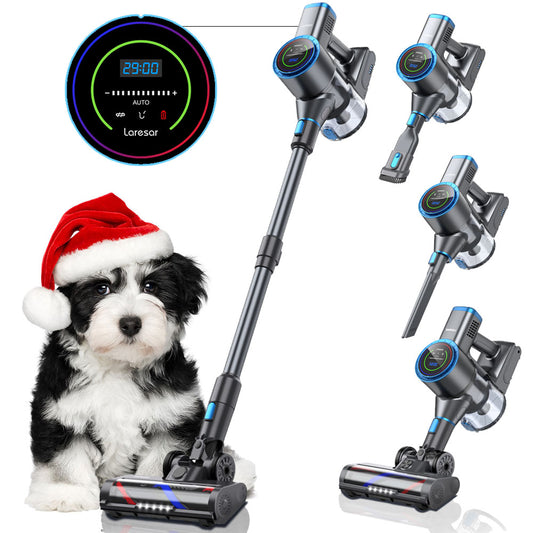 400W 33KPA Suction Power Handheld Wireless Cordless Vacuum Cleaner for Smart Double Display Home appliance 1L Dust Cup Elite 4