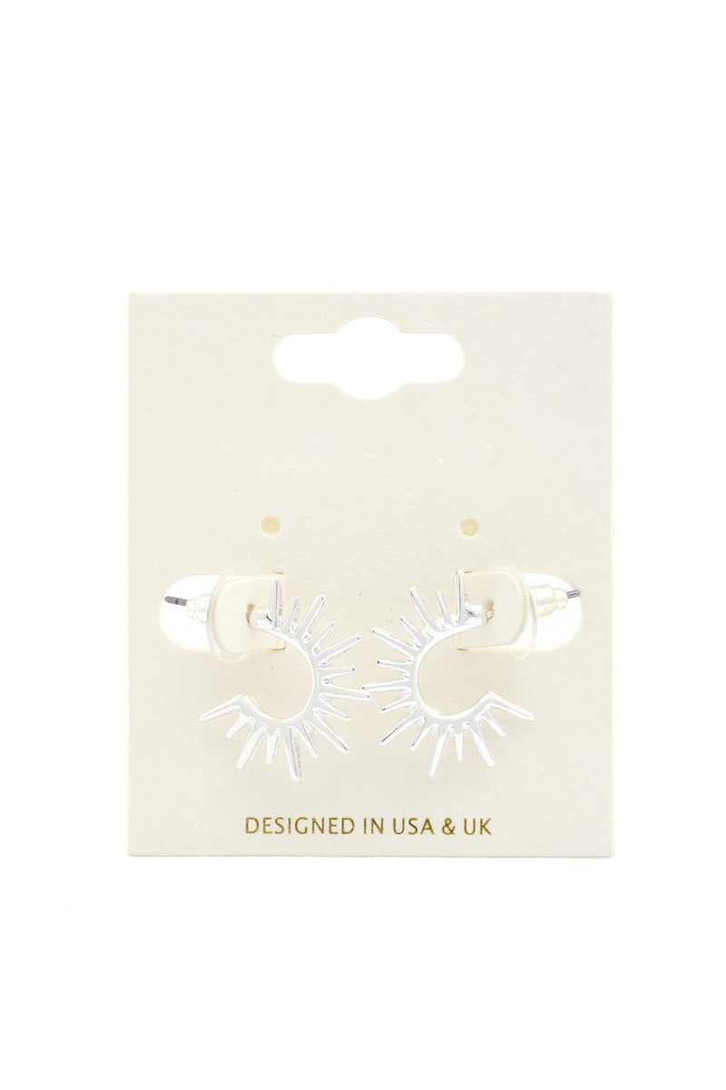 Sun Shape Metal Earring