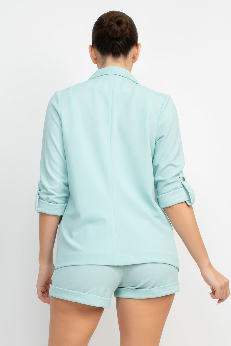 Roll-up Quarter Sleeve Jacket