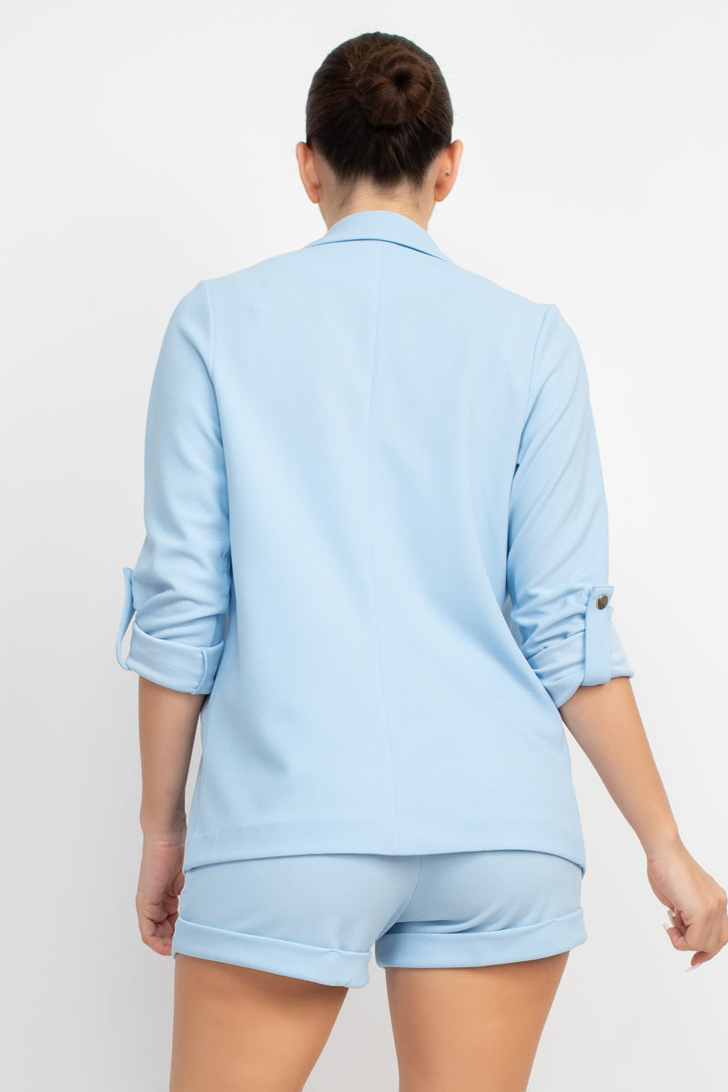 Roll-up Quarter Sleeve Jacket