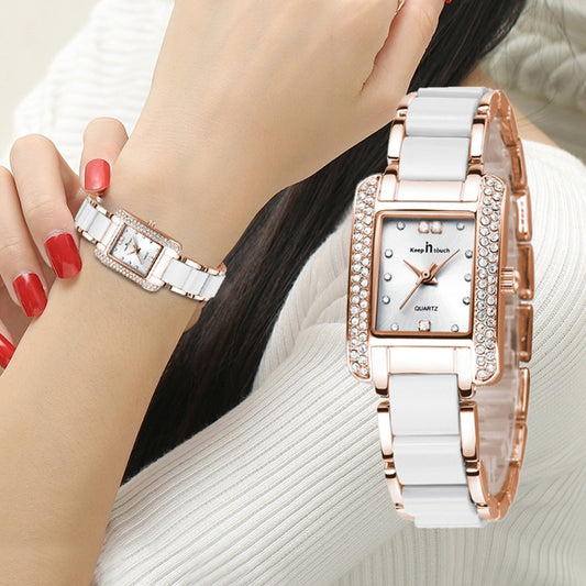 Fashion Women Watch Square Diamond Bracelet Wrist Watch For Women Luxury Casual Women's Watch As A Gift With Box Montre Femme