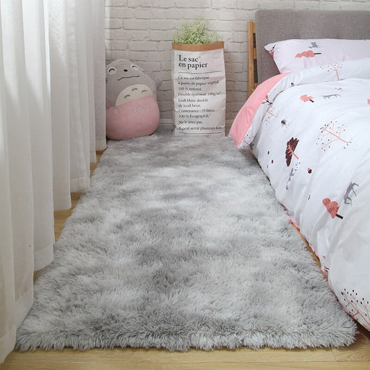 Pink Carpet For Girls Shaggy Children's Floor Soft Mat Living Room Decoration Teen Doormat Nordic Red Fluffy Large Size Rugs
