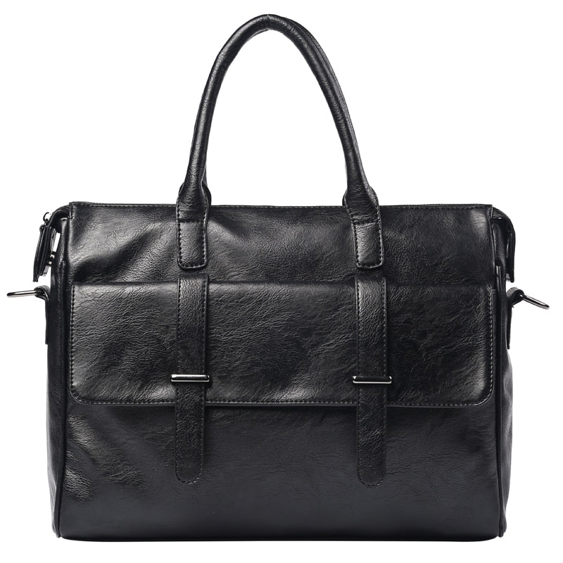 Fashion Korean Brand Designer Men's Bag Handbag Leather British Shoulder Bag Male Business Laptop Bags