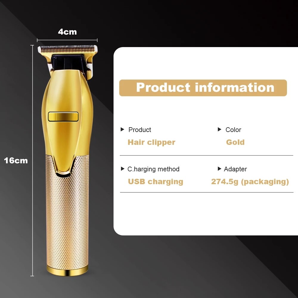 Professional Hair Trimmers T Blade Clippers Barber Rechargeable Beard Shaver for Men Cordless Cutting cut Machines