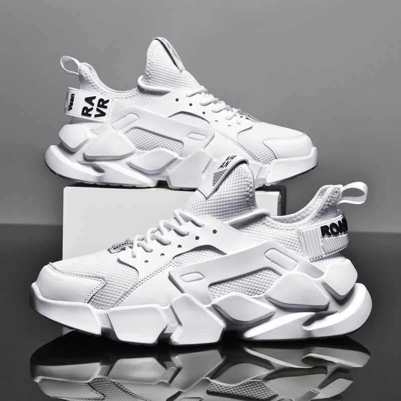 Shoes Male 2022 New Platform Men's Sneakers Breathable Heighten Fashion Casual Man Shoes Big Size White Tennis Zapatillas Hombre