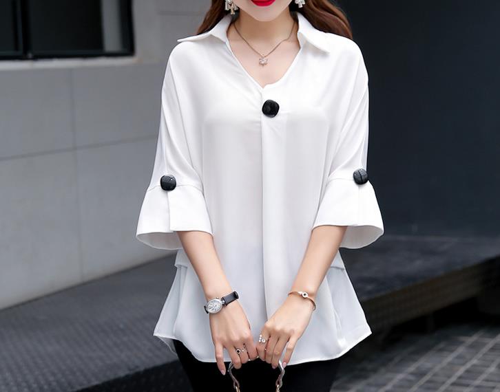Women's t-shirts Overweight Plus Size Women Clothing Summer Style Chiffon Shirt Top Tee Woman Tees Tops Oversize Women's t-shirt