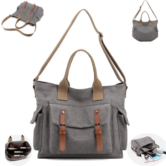 Designer Canvas Crossbody Bags for Women Shoulder Tote Messenger Bag 2021 Ladies Handbags Party Evening Bookbag Girls Purses