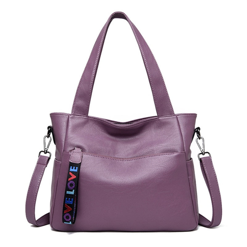 Quality Women's Leather Top Handle Bags Female Shoulder Sac Tote Shopper Bag Bolsa Feminina Luxury Designer Handbags for Woman