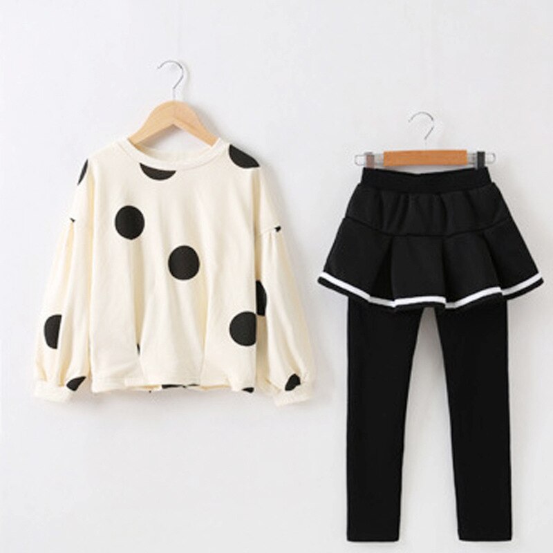 2020 Girls Clothing Sets Children Long Sleeve Sweatshirt Coat Pant Leggings Set Teen Girl Holiday Tracksuit Kids Clothes Set