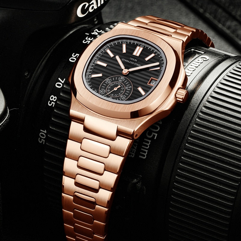 DIDUN brand Japanese movement all-steel business men's quartz watch fashion luxury new men's watch