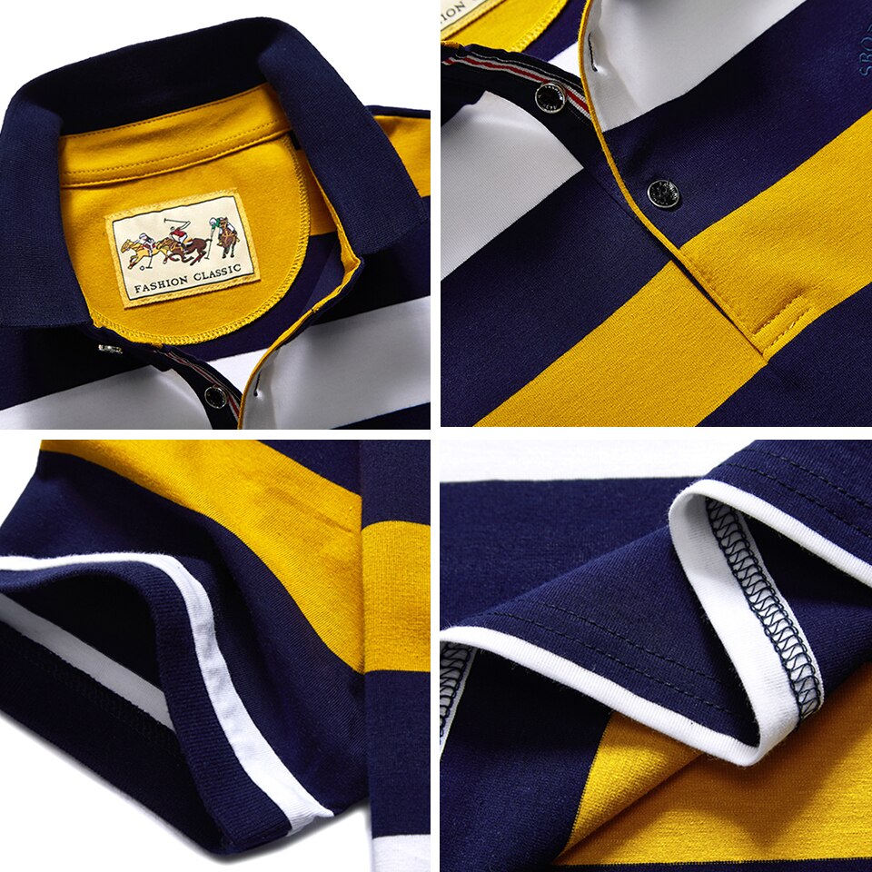 High Quality Striped 3D Embroidery Polo Shirt Casual Polo Shirts men's Short sleeve polo shirt 2020 New Arrival polosshirt