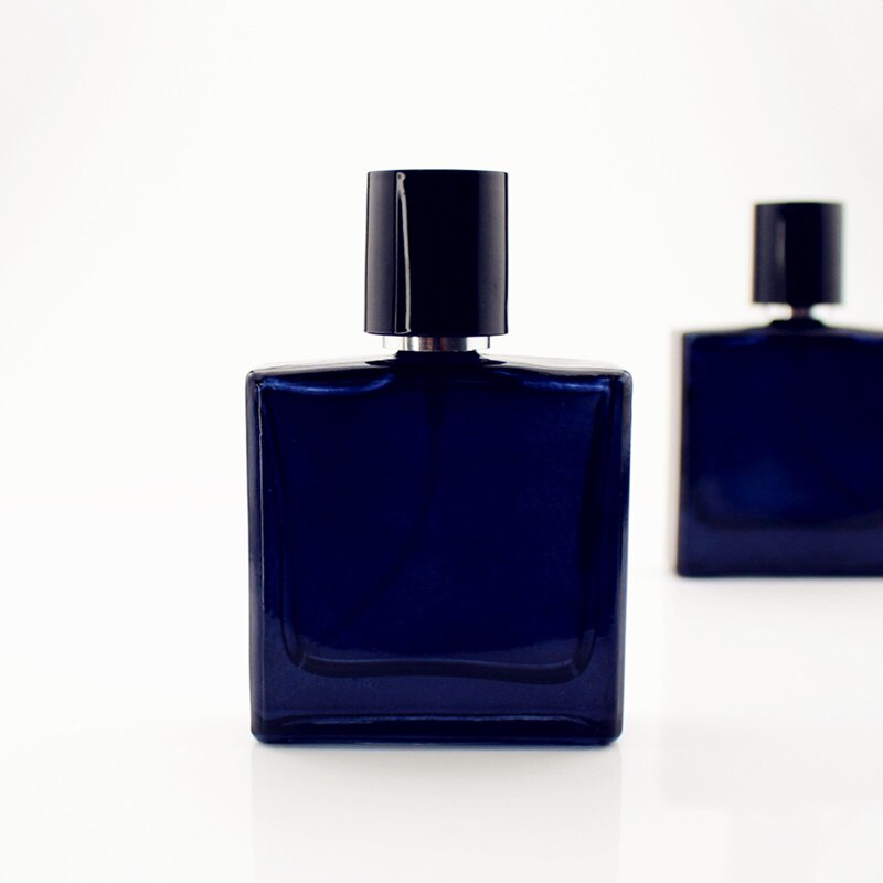 5pcs/lot 30ml 50ml Square Glass Perfume Bottle Empty Glass Spray Bottle Fragrance Packaging Bottle Refillable