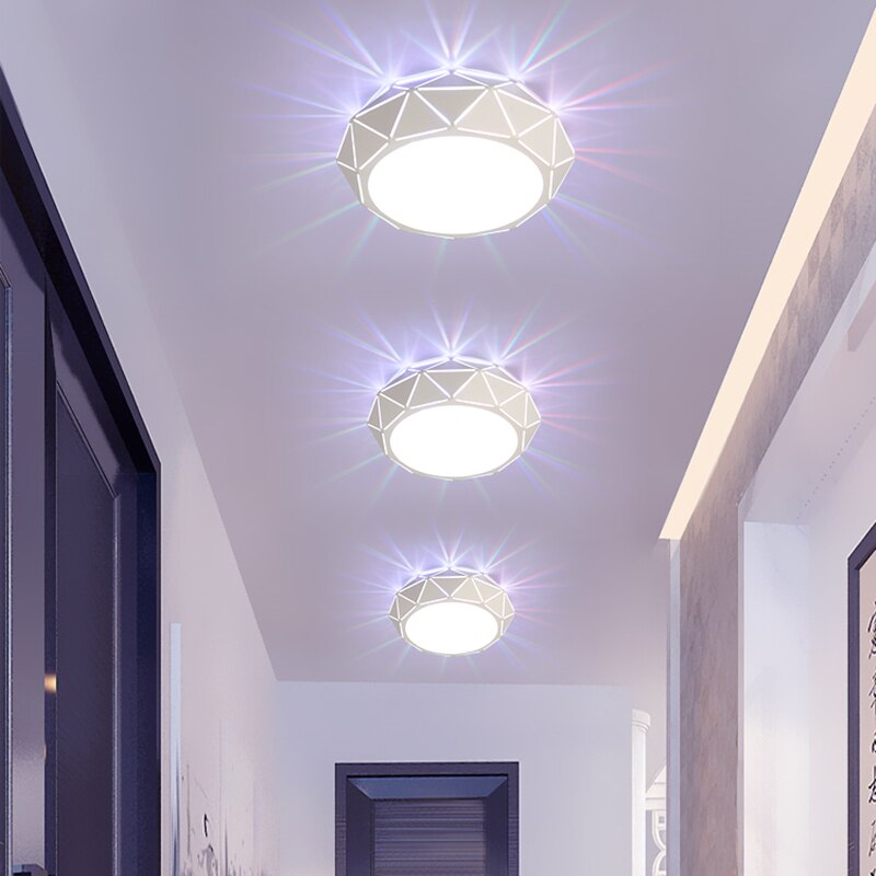 Modern Ceiling Lights Hollow Ceiling Lamp Nordic Plafonnier LED Vintage Light Fixtures For Living Room Bedroom Home Foyer 3W&5W
