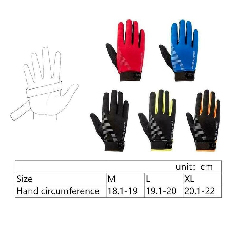 Cycling Breathable Non-Slip Touchscreen Gloves Outdoor Mountaineering Climbing Fitness Sun Proof Ultra-thin Fabric Bike Gloves