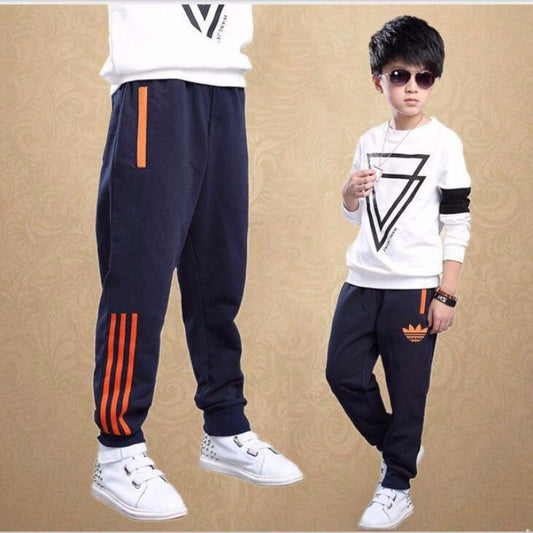Boys Pants Children's Trousers Girls Pure Cotton Sports Trousers Kids Wear Casual Pants Children's Brand Straight Pants Fashion