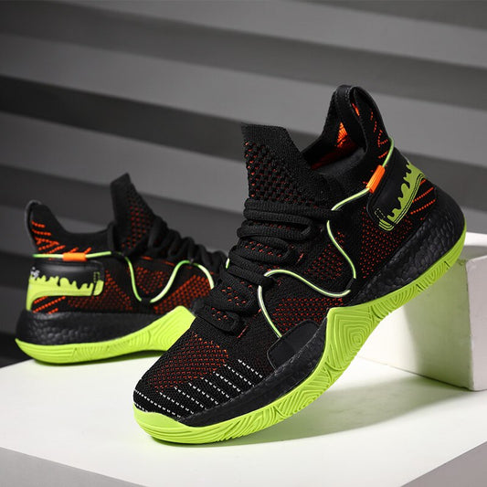 High Quality Fashion Retro Basketball Shoes Men & Women Red Basket Boots High Top Sneakers Air Mesh Sport Footwear Boys 1 4 6 13