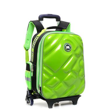 3D Boy's trolley Bag with wheels for school Kids Rolling Bag on wheels Children's Travel Bag 6 wheels School Trolley Backpack