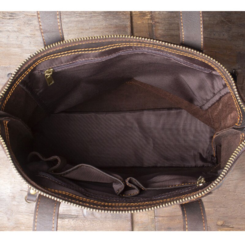 AETOO Simple retro head leather handbag, men's leather handmade shoulder bag, men's stiletto bag