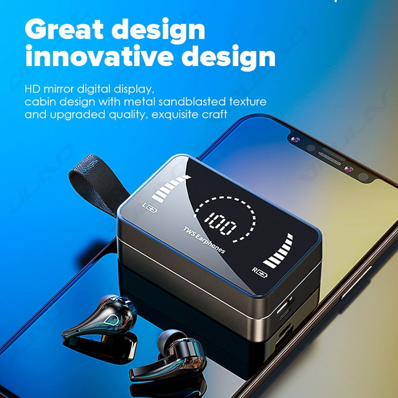 TWS Wireless Headphones 3500mAh Charging Box 9D Stereo Sports Waterproof Bluetooth Wireless Earphones With Microphone for Phone