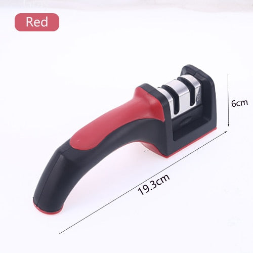 Knife Sharpener Stainless Steel 3 Stages Professional Kitchen Tool Sharpening Stone Manual Kitchen Grindstone Grinder Tools Des