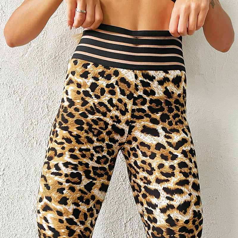 Sexy Leopard Women Leggins Push Up Workout Legging Femme High Waist Leopard Leggings Elastic Sportswear Leggins 3Color