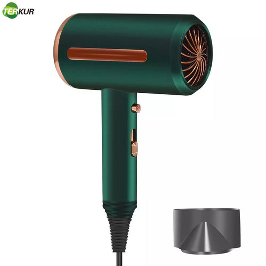 Blower Professional Hair Dryer Strong Wind Negative Ion Blow with Noise Reduction Treatment Hot and Cold Quick Dry EU