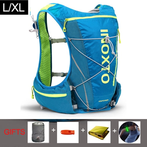 8L Running Hydration Vest Backpack Men Women Outdoor Sport Bags Trail Marathon Jogging Hiking Backpack option Water Bag Flask