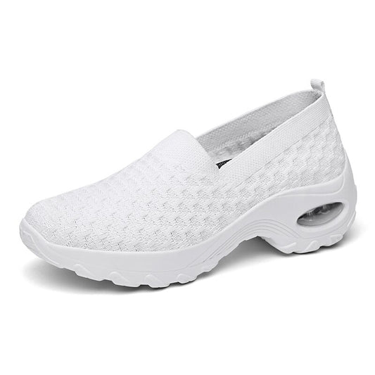 2022 New Light Toning Shoes Women's Black Summer Mesh Shoes Trendy White Sneakers Spring 42 41 40 Indoor Shape Up Shoes Wedge