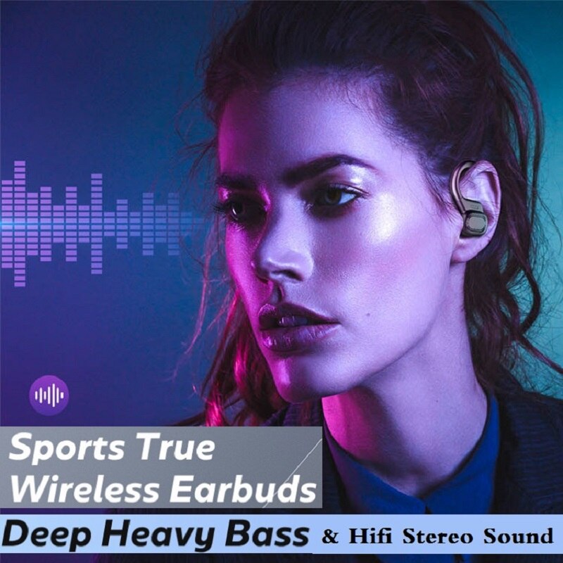 NEW TWS Earphone Wireless Bluetooth Headphones Sport Earbuds Gaming Headsets LED Power Display Music Earphones With Microphone