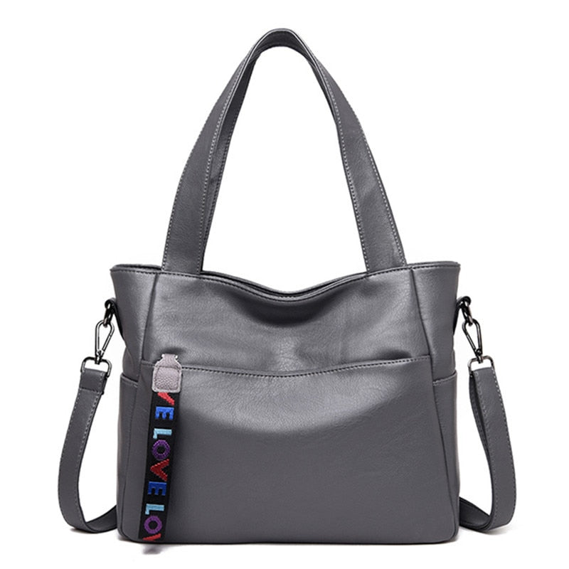 Quality Women's Leather Top Handle Bags Female Shoulder Sac Tote Shopper Bag Bolsa Feminina Luxury Designer Handbags for Woman