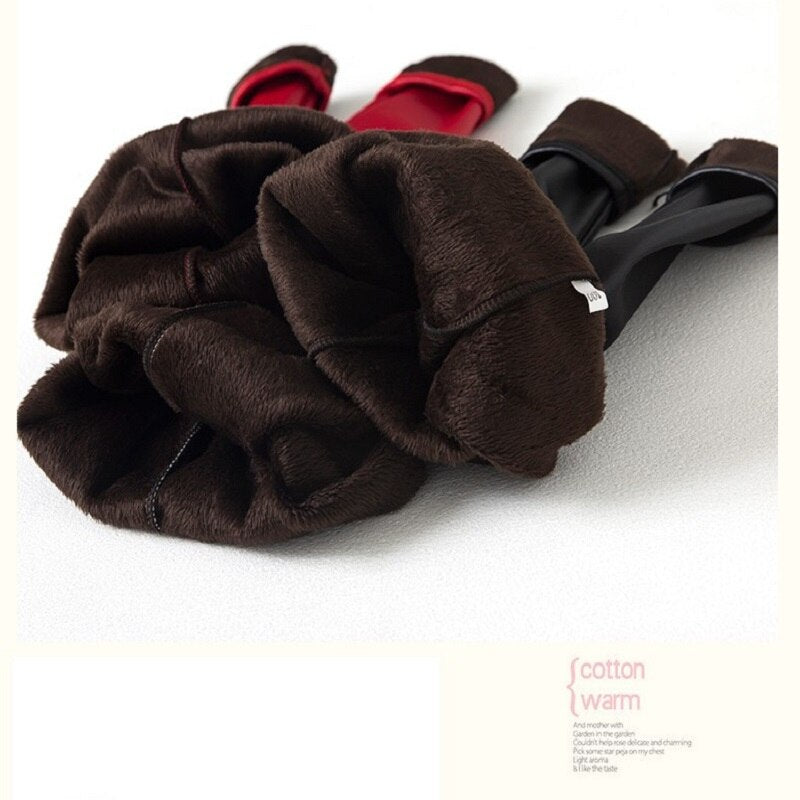 BIG SALE Girl Pu Leather Winter Legging Baby Kid Children Warm Fleece Trousers 3-10 Years