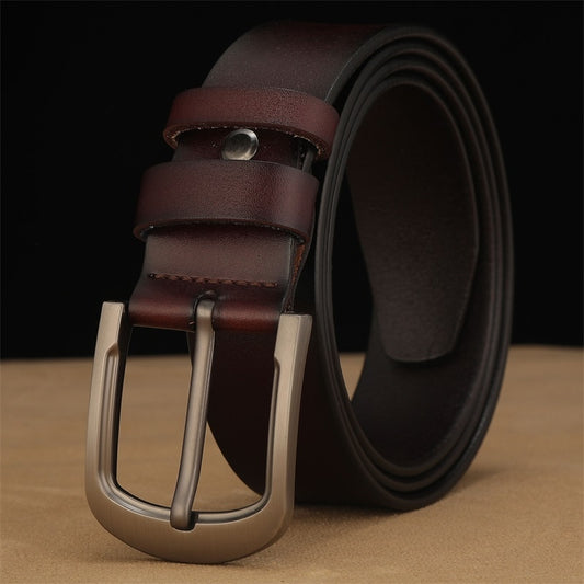 Designer Men Belt Genuine Leather Luxury High Quality For Men New Fashion Classice Vintage Cowskin Pin Buckle Jeans Waist Belt